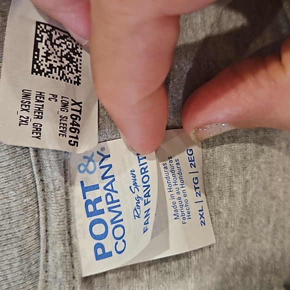 Men's Honor US Vets Grey long sleeve size 2X - Picture 3 of 3